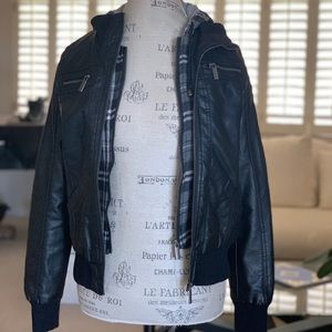 Faux leather jacket